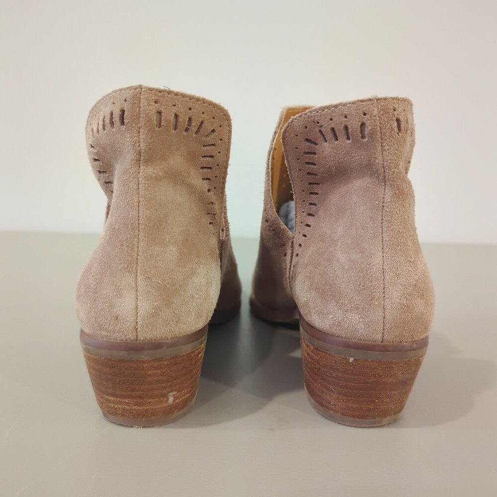Lucky Brand Tan Suede Ankle Booties Size 9 - Picture 5 of 10